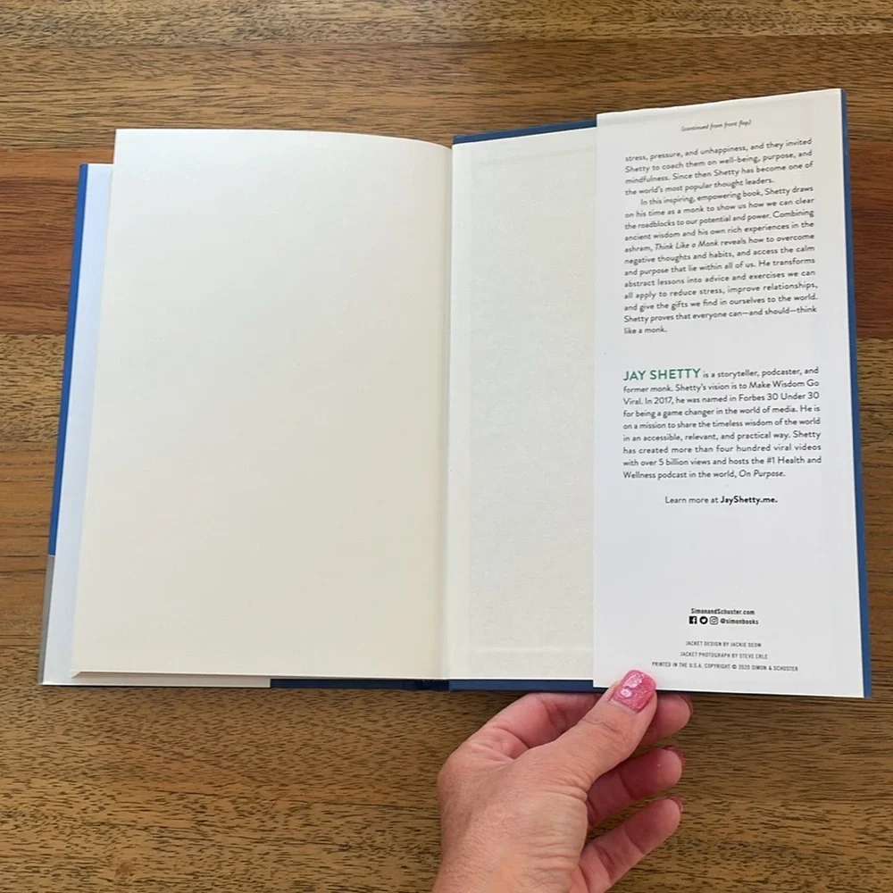 Think Like a Monk Book by Jay Shetty